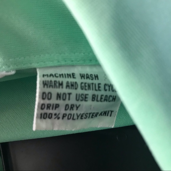 - Vintage 1970’s Hooper Mint Green Blouse - Picture 9 of 9